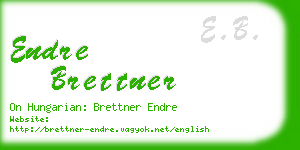 endre brettner business card